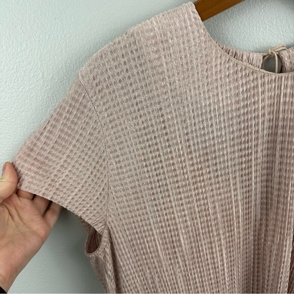 Sabina Musayev Anthropologie Powder Pink Shirin Textured Midi Dress Size Small - Picture 15 of 16